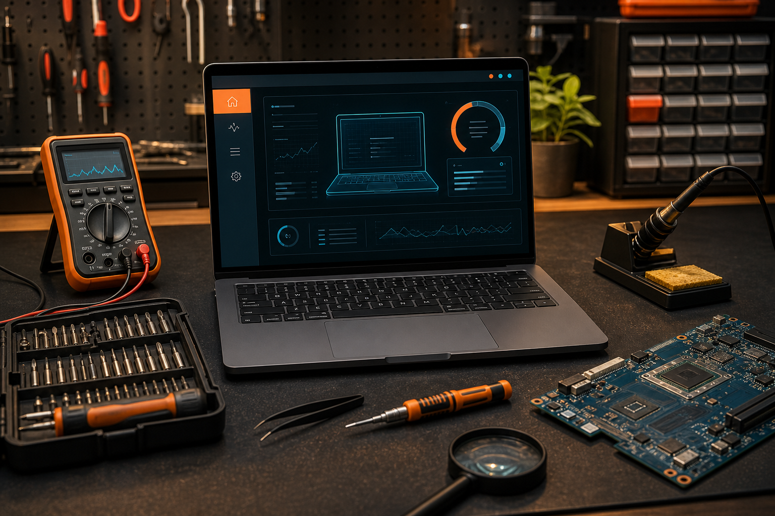 Laptop diagnostics and professional computer repair tools